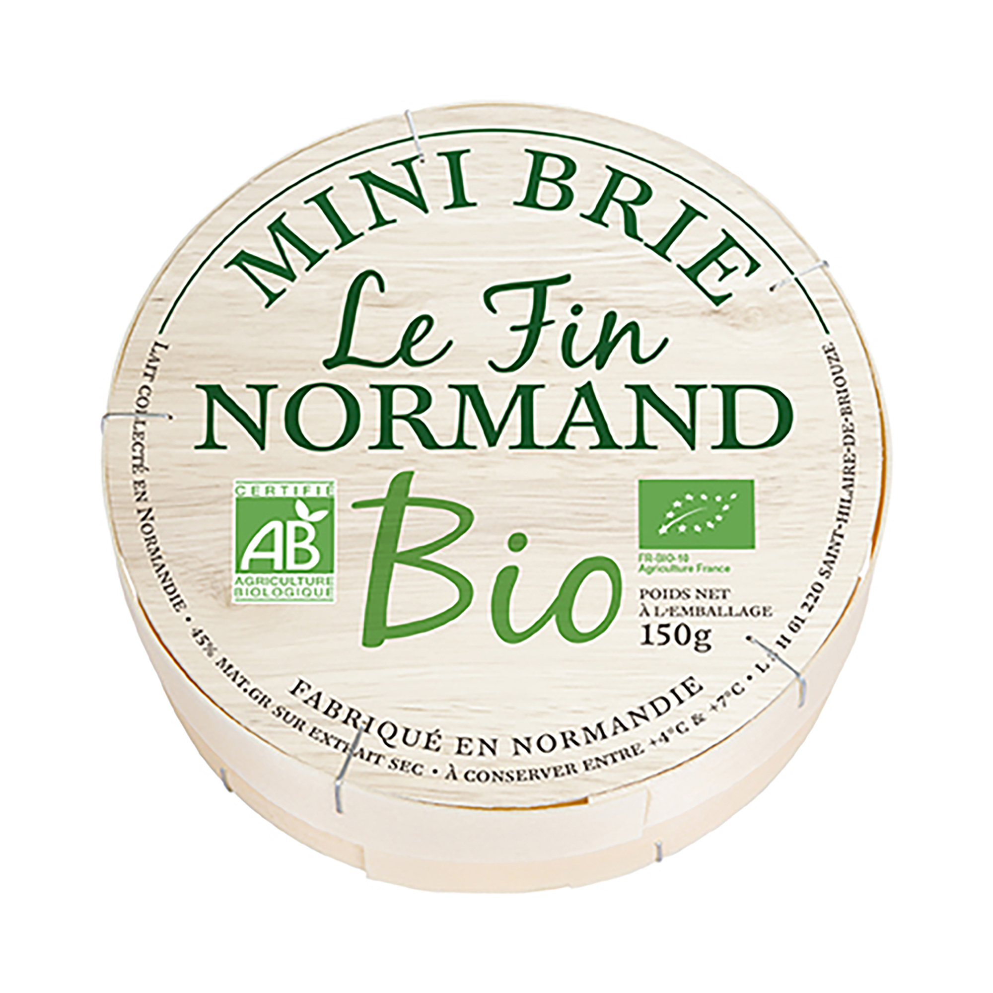 Bio Mini Brie Le Fin Normand 150 g