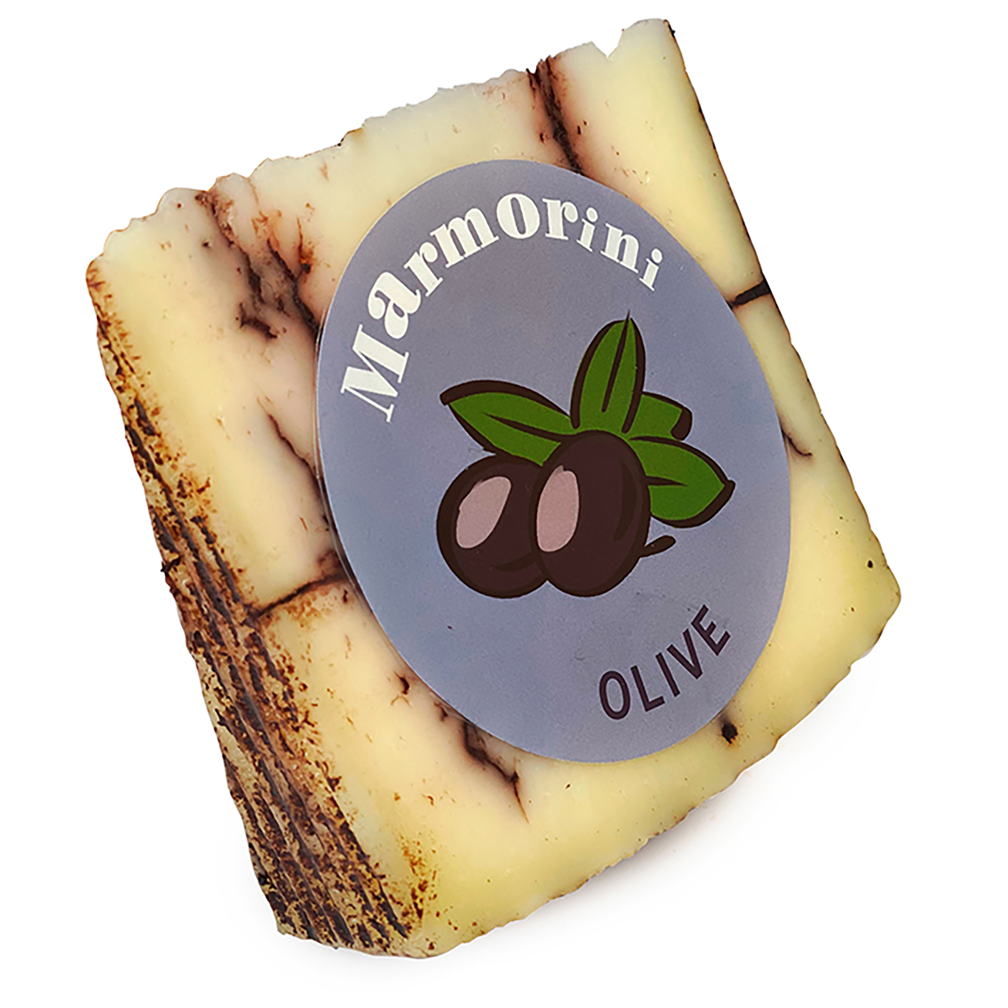 Marmorini | Schwarze Olive 180 g Schafskäse