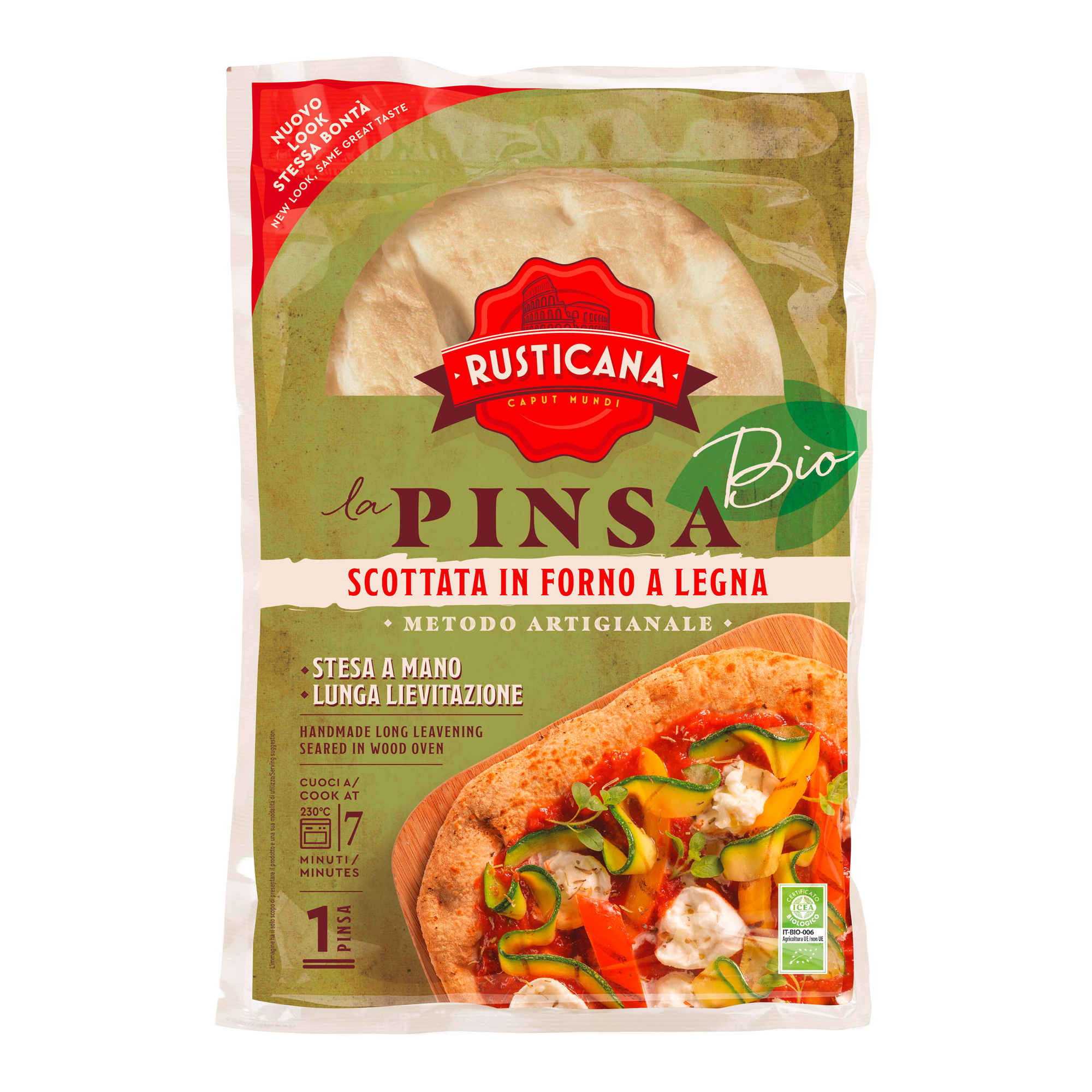 Bio Pinsa Steinofen Pizzaboden 250g